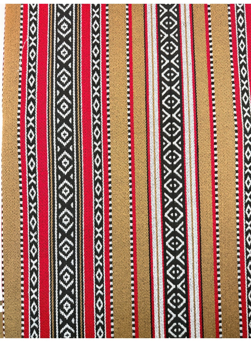 Floor Lounge Chair with a high back - Lightweight, Foldable, Sand Proof Polyester Beach & Camping Chair - Brown - Image 5