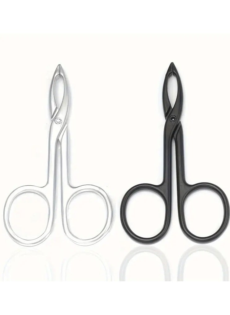 Rozino 1PC Tweezer Scissor Type, Handle Straight Tip Scissor Shape, Eyebrow Close Fit Tweezer, Used for Epilator, Facial Hair and Eyebrow Care Silver  - Image 5