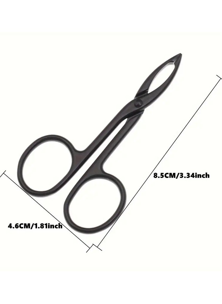 Rozino 1PC Tweezer Scissor Type, Handle Straight Tip Scissor Shape, Eyebrow Close Fit Tweezer, Used for Epilator, Facial Hair and Eyebrow Care Silver  - Image 3