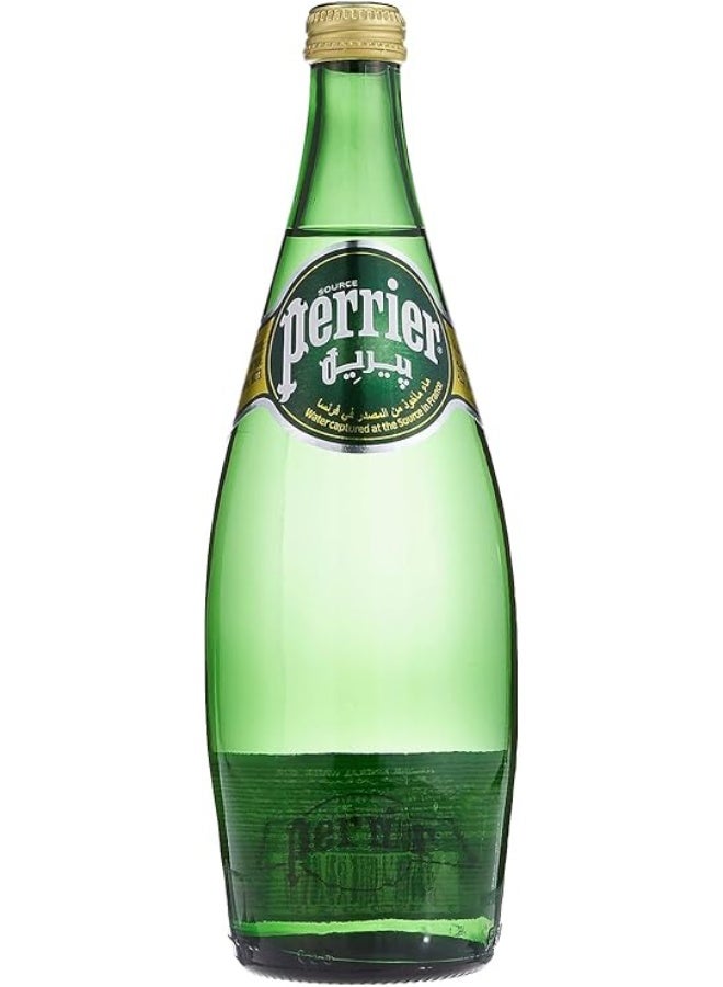 Perrier Natural Sparkling Mineral Water Glass Bottle 750 ml - Image 1