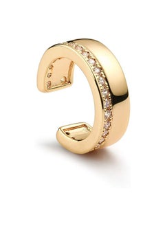 Mevecco Women Ear Cuff Earring Gold Non Pierced Ear Cartilage Clip on Wrap Hoop 14K Gold Filled Tiny Boho Beach Simple Minimalist Delicate Handmade Hypoallergenic Jewelry Gift-Sold as Single/Pair  - Image 1