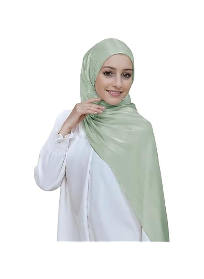 Arabest Sheen Shimmer Ladies Crepe Scarf Shawl Light Head Wrapping. - Image 3