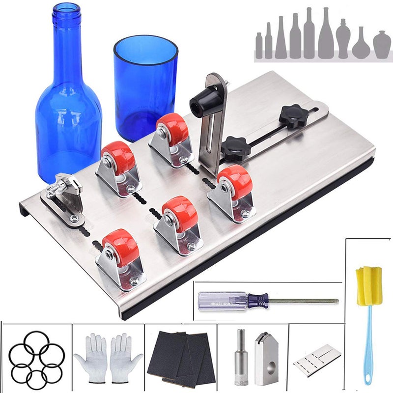 DIY Glass Bottle Cutter Adjustable Sizes Metal Glassbottle Cut Machine for Crafting Wine Bottles Household Decorations Cutting Tool - Image 3