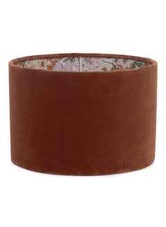 Shallow Cotton Velvet Drum Lampshade Terracotta - Small - pzsku/Z87A9EBBC64A2905633B9Z/45/_/1728978627/857d0ad0-e00d-4d26-b83e-f3c5a9ee0dbb