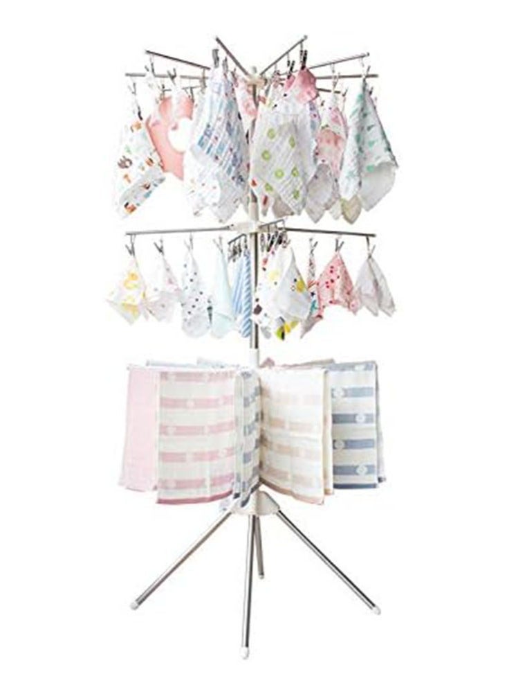 Perfii Multi Purpose Foldable Drying Rack for Clothes Tripod Stand Portable Laundry Organizer - Image 1