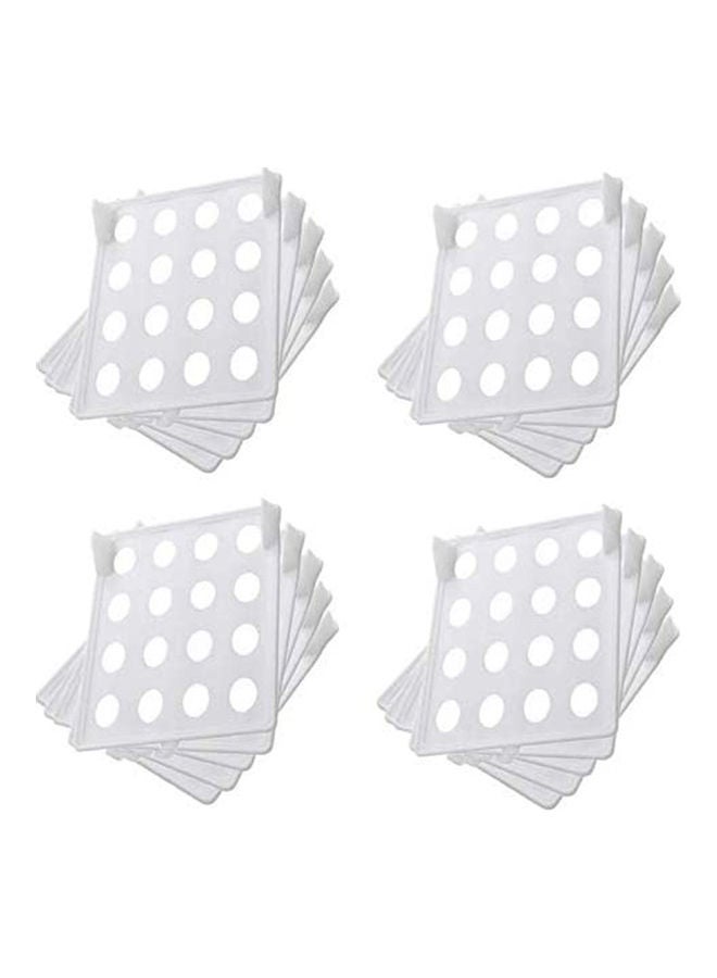 NIBEMINENT 20-Piece Shirt Folder and Organizer for Closet White - Image 1