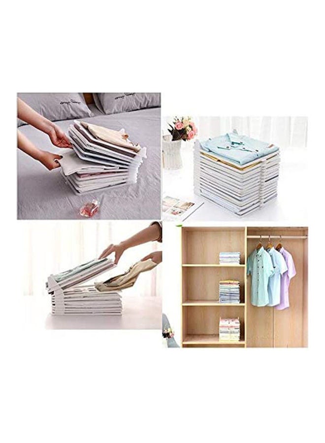 NIBEMINENT 20-Piece Shirt Folder and Organizer for Closet White - Image 5