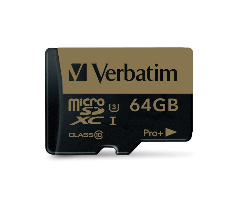 Verbatim 64GB Pro Plus 600X microSDXC Memory Card with Adapter, UHS-I V30 U3 Class 10 - Image 2