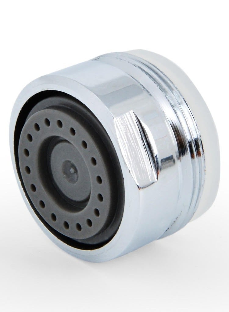 Water Saving Male Faucet Aerator, Bathroom Sink Aerator, 24mm Faucet Filter with Gasket & Wrench - for Kitchen Bathroom Silver (5 Pcs) - Image 2