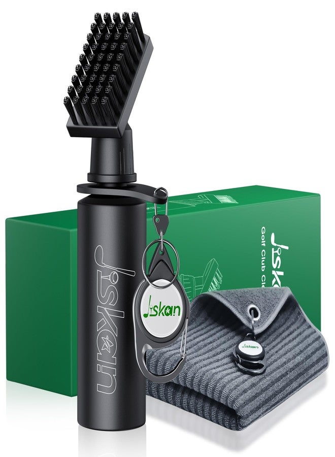 Jiskan Pro Golf Club Cleaner Includes Water Golf Club Brush Golf Towel Golf Accessories for Bag Essentials Golf Accessories for Men Best Golf Gifts for Men/Women - Image 1