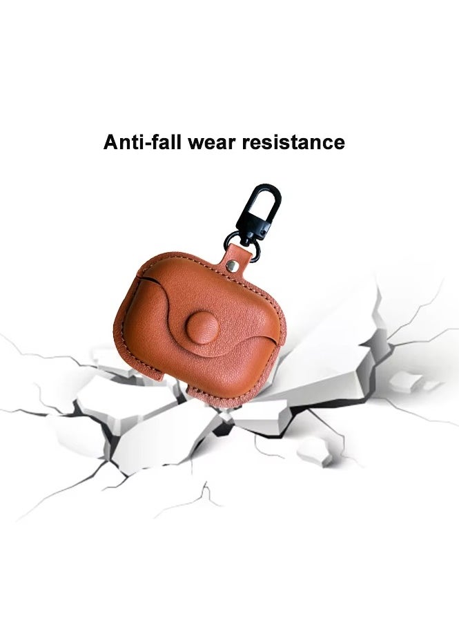 TWEGGON Airpods 2/1 Case, Luxury Leather Case Compatible with Apple Airpods 1/2 Black  - Image 3