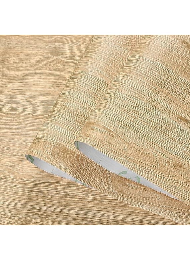 صن بيرد ورق حائط لاصق ذاتي اللصق للديكور قابل للتقشير واللصق، ورق جدران ملون مقاوم للماء من البولي فينيل كلوريد للمنزل وغرفة الأطفال والمطبخ (خشب الساج البني مقاس 24 × 48 بوصة) - Image 1