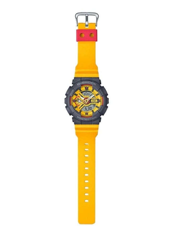 Casio G-Shock  90s Sport Series Digital Analog Dial Yellow Resin Band GMA-S110Y-9ADR - Image 3