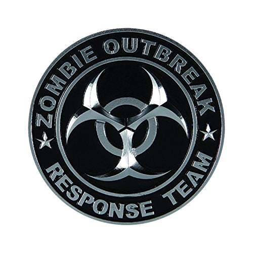 Pilot Automotive Pilot IP-3143 Zombie Response Team Emblem - Chrome/Black, 1 Pack - Image 1