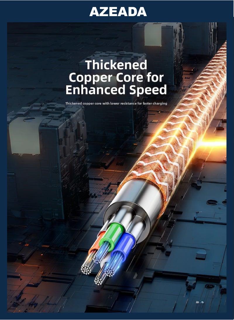 Azeada Rongke Series One-to-Two 65W Fast Charging Data Cable - Image 5