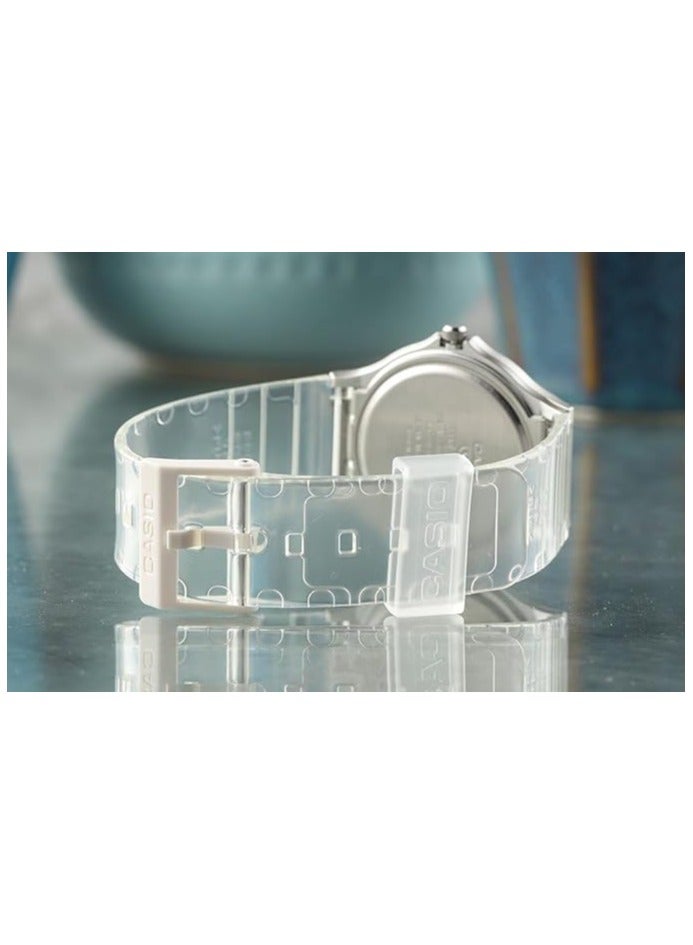 Casio Women's Analogue Quartz Watch with Plastic Strap MQ-24S-7BEF, Transparent, MQ-24S-7BEF-AMZUK - Image 3