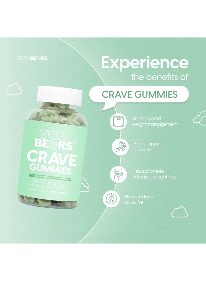 vitabears Vita Bears Crave Wellness Gummies – Garcinia Cambogia & L-Carnitine | 60 Gummy Pieces - Image 2