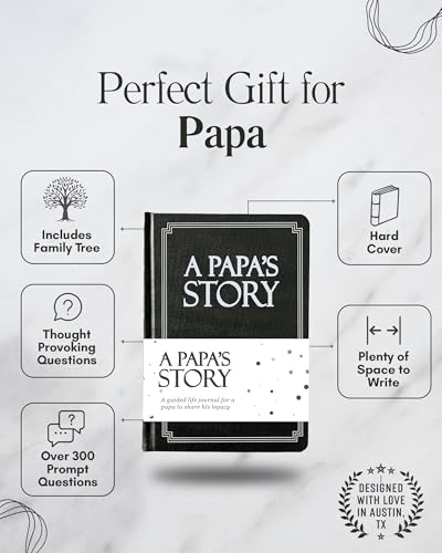 Coco & Lan Papa's Life Story Journal (Hardcover): A Meaningful Keepsake for Papa to Share His Journey and Memories, Book Includes 250+ Prompt Questions, Sentimental Gifts for Father's Day, Birthday & Christmas - Image 2