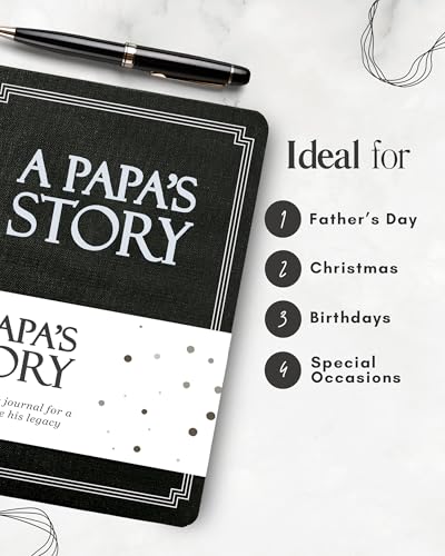 Coco & Lan Papa's Life Story Journal (Hardcover): A Meaningful Keepsake for Papa to Share His Journey and Memories, Book Includes 250+ Prompt Questions, Sentimental Gifts for Father's Day, Birthday & Christmas - Image 5
