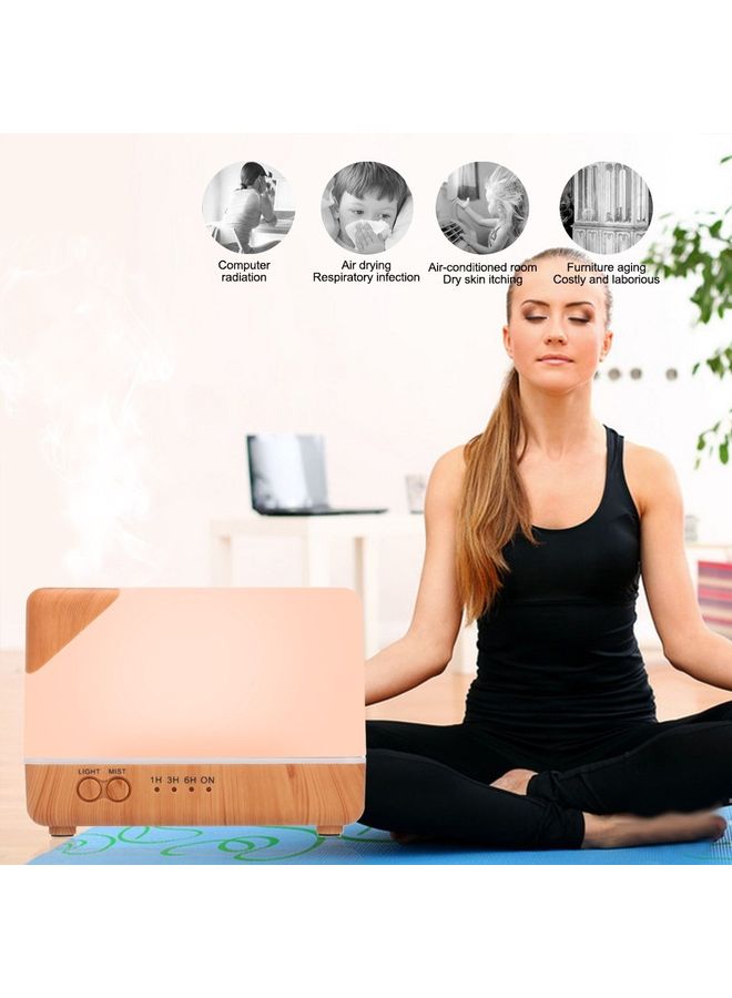 إسكدنيا جهاز ترطيب هواء ذكي لاسلكي مزود بمصباح LED ليلي سعة 700 مل يعمل بتقنية الواي فاي متعدد الألوان 16.5x16.5x14.8سم - Image 2