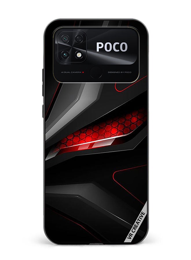 Protective Case Cover For Xiaomi Poco C40 Neon Texture Design Multicolour
