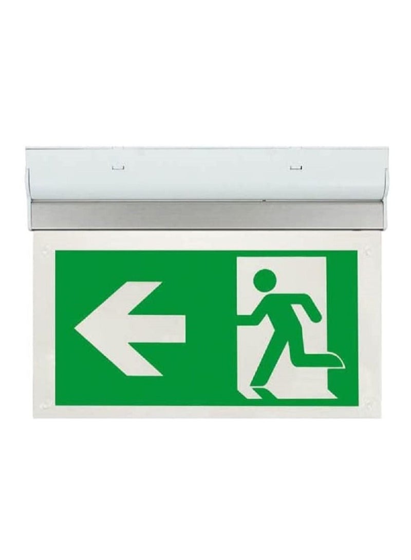 RACO ESP Duceri Wall Celing Mounted Emergency Exit Sign Board 2W LED Exit Left - Image 1