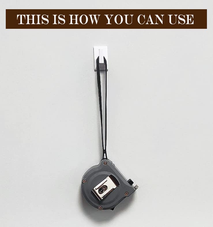 Wall Essential Wall Essential Smart Wall Hooks Reusable Utility Wall Hook for Kitchen Bedroom Bathroom One Pcs Holds Strongly Up to 500 Gm 4 Pcs Model Crown Size Small  - Image 5