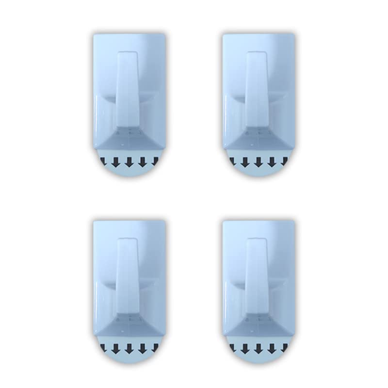 Wall Essential Wall Essential Smart Wall Hooks Reusable Utility Wall Hook for Kitchen Bedroom Bathroom One Pcs Holds Strongly Up to 500 Gm 4 Pcs Model Crown Size Small  - Image 2