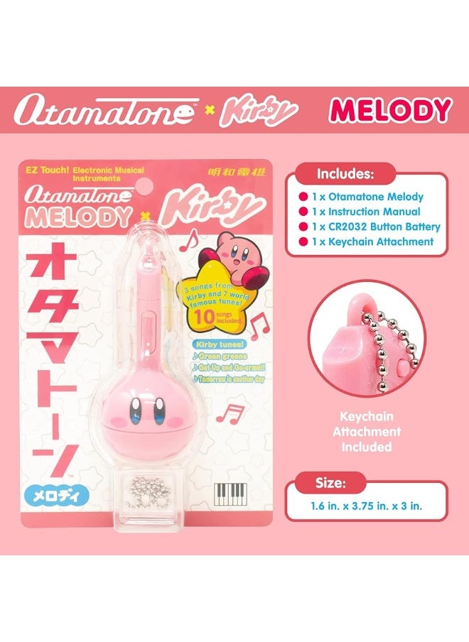 Special Edition Nintendo Kirby Otamatone Melody - Fun Japanese Electronic Musical Kids Toy Synthesizer Instrument by Maywa Denki [Includes Keychain Attachment and English Instructions]