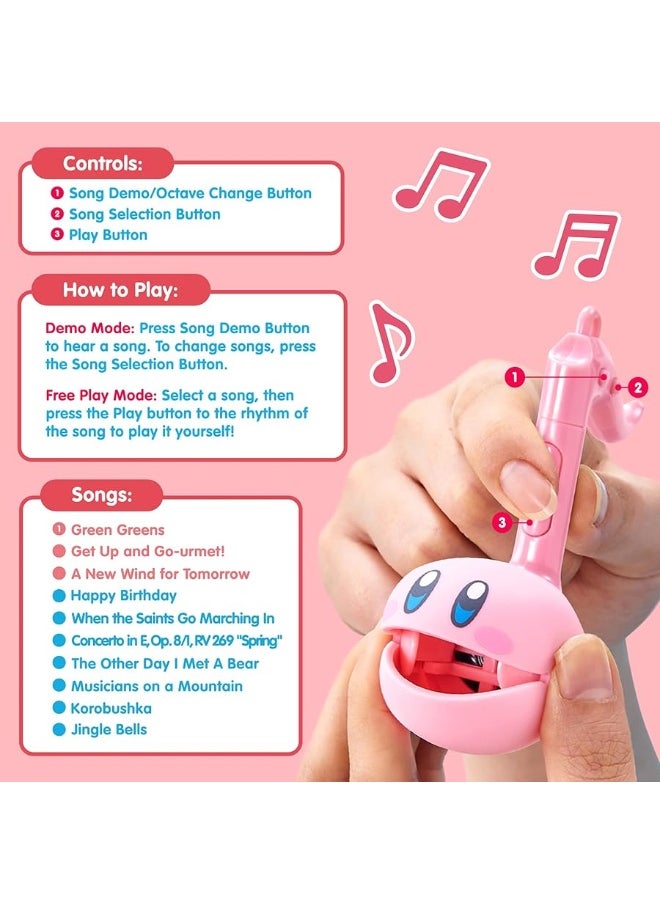 Special Edition Nintendo Kirby Otamatone Melody - Fun Japanese Electronic Musical Kids Toy Synthesizer Instrument by Maywa Denki [Includes Keychain Attachment and English Instructions]