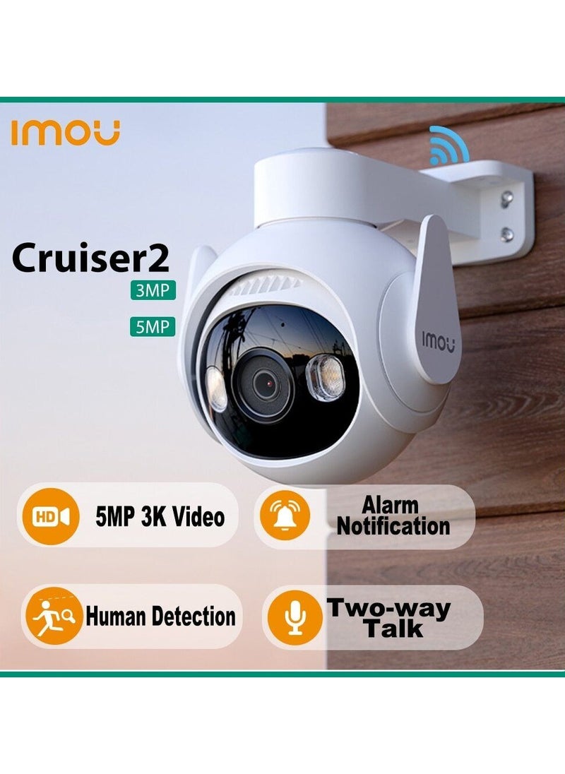 IMOU - Imou Cruiser-2 5MP IP Camera, Two Way Talk, AI Human Detection, IP66, Smart Full Color Night Vision, Outdoor wifi Security Camera - Image 1