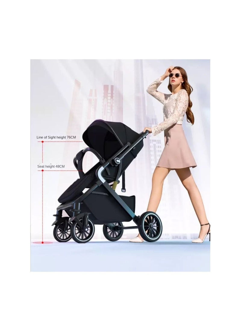 Lightweight Foldable Baby Stroller X7 with Reversible Seat and Travel Bag