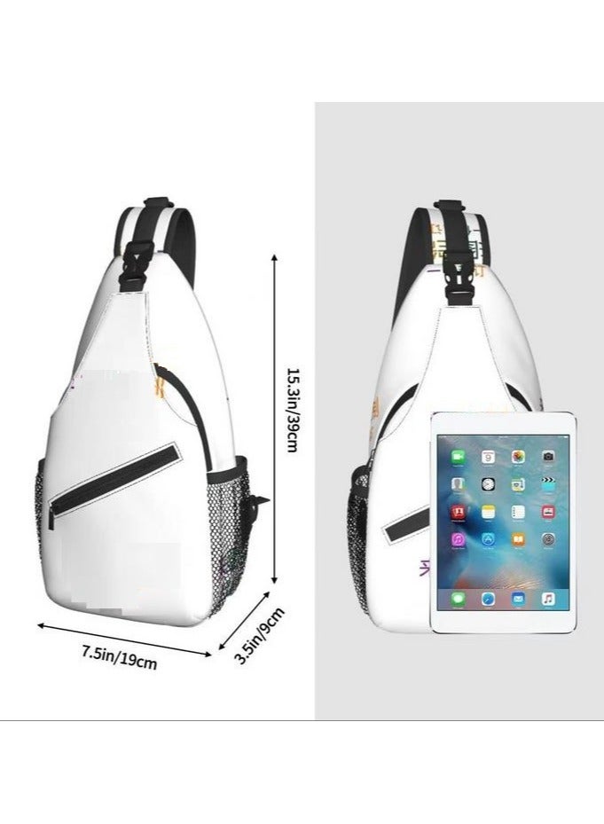 SKT Shiketro Stitch 3D Cartoon Digital Color Printing Simple Crossbody Bag 39*19*9CM - Image 3