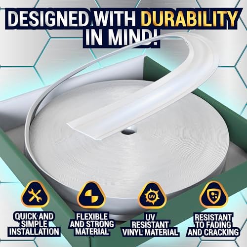 LATCH.IT RV Trim Molding Insert 7/8" (White) | 100’ RV Weather Stripping Exterior Corner Moldings | Camper Trim Molding Exterior | UV-Resistant, Flexible Vinyl | Easy DIY Installation - Image 3