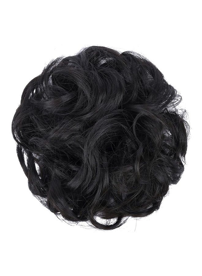 Elaine Big Messy Bun Extension Curly Hair Buns Hair Pieces for Women Synthetic Wavy Large Scrunchies Thick Updo Ponytail (Natural Black -#113A) - Image 5