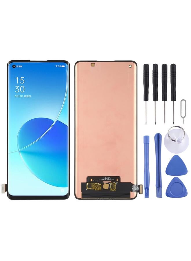 شاشة LCD بديلة أصلية من مادة AMOLED ومحول رقمي تجميع كامل لهاتف OPPO Reno6 Pro 5G / Reno6 Pro+ 5G - Image 1