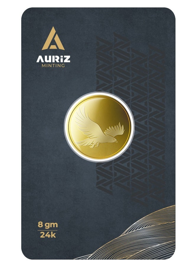 AURIZ MINTING - Auriz Minting 8gm 24 K Gold Coin Eagle Design - Image 1