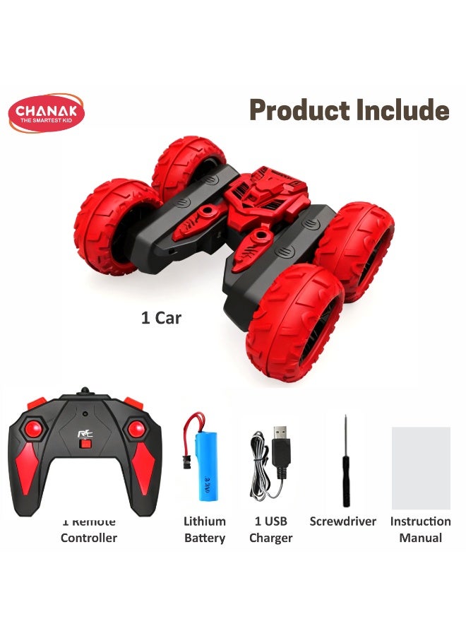 Chanak Stunt Big Crab 360° Rotating Rc Car Double-Sided 4Wd Remote Control Rechargeable Car With Spinning & Flipping Action, includes Controller (Color as per Availability) - Image 5