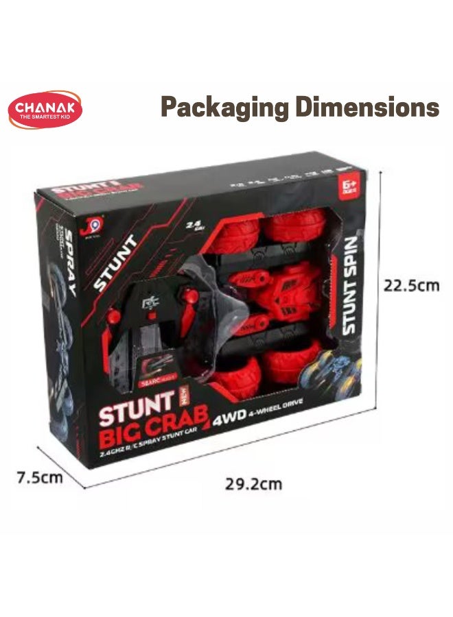 Chanak Stunt Big Crab 360° Rotating Rc Car Double-Sided 4Wd Remote Control Rechargeable Car With Spinning & Flipping Action, includes Controller (Color as per Availability) - Image 3