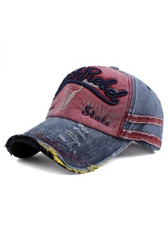 Generic Vintage Letter Denim Cap Curved Bill Men Womens Duckbill Baseball Cap Couple Wholesale Skullies Beanies Army Green  - Image 4