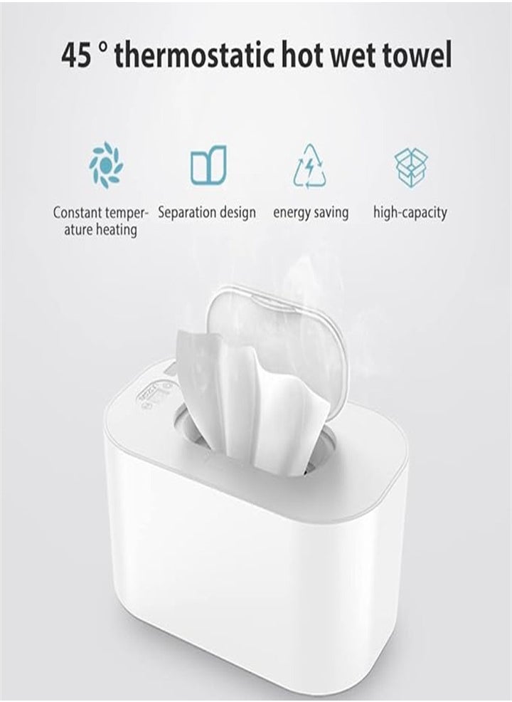 Portable Baby Wipes Warmer with Thermostat, Adjustable Temperature Digital Display Wet Wipes Warmer Box (White) - pzsku/Z87AB54CB3AF7392F5557Z/45/_/1725416496/cab76c22-8ec7-4912-80b9-851a81c975ff