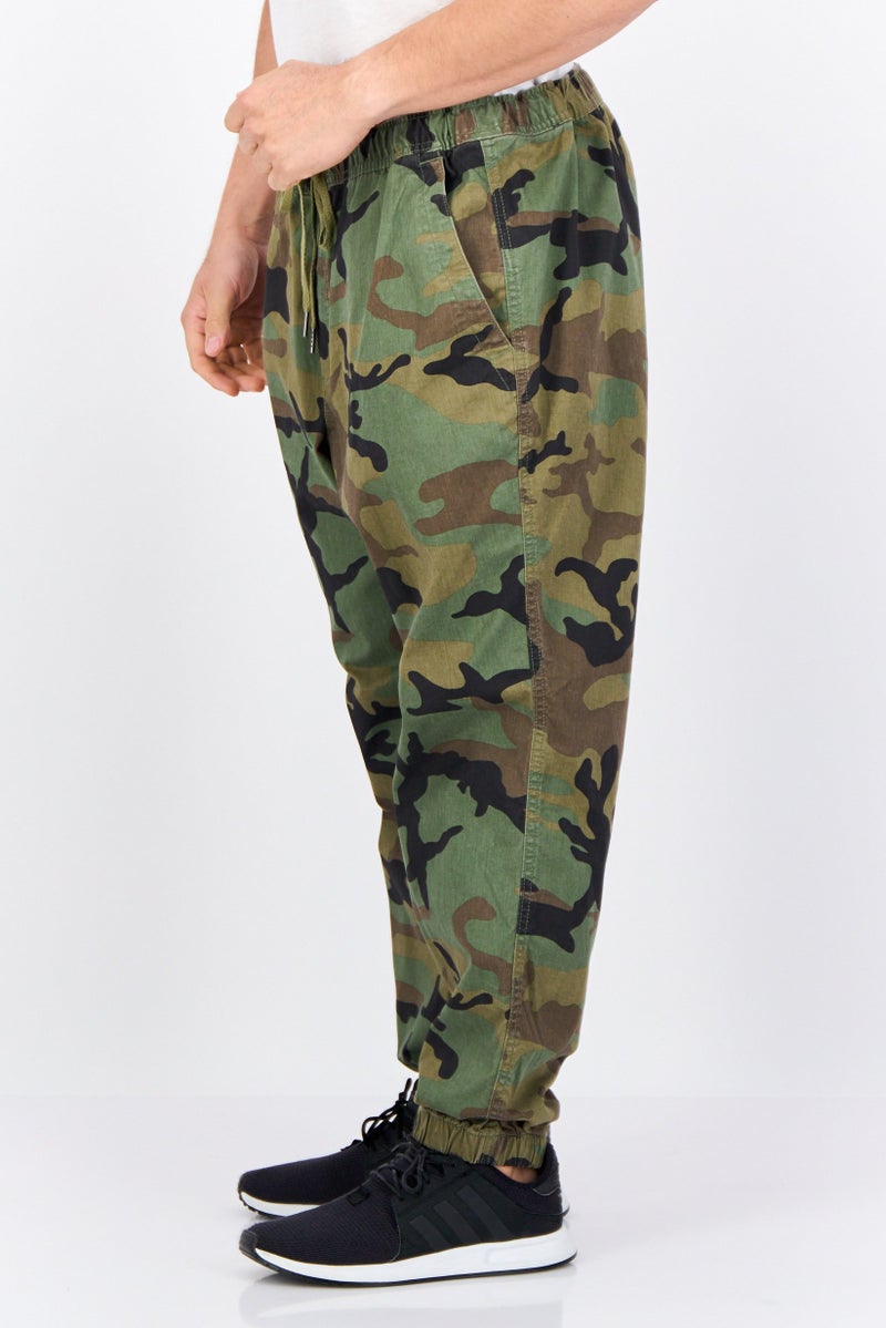 GAP Men Regular Fit Coumflage Joggers Pants, Olive Combo - Image 2