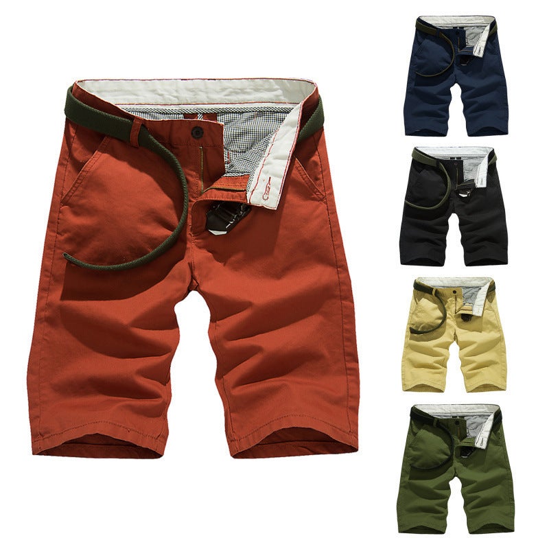 Summer Mens Cargo Bermuda Shorts Army Style navy blue  - Image 5