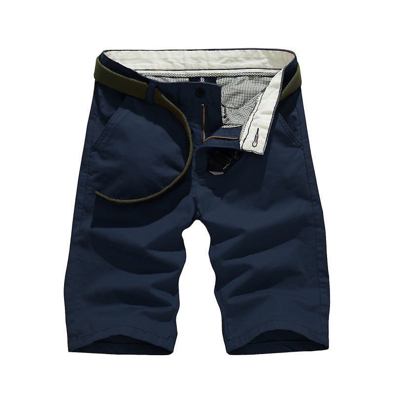 Summer Mens Cargo Bermuda Shorts Army Style navy blue  - Image 2