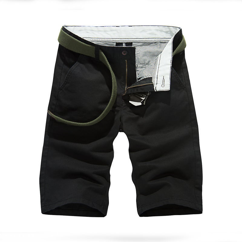 Summer Mens Cargo Bermuda Shorts Army Style navy blue  - Image 4