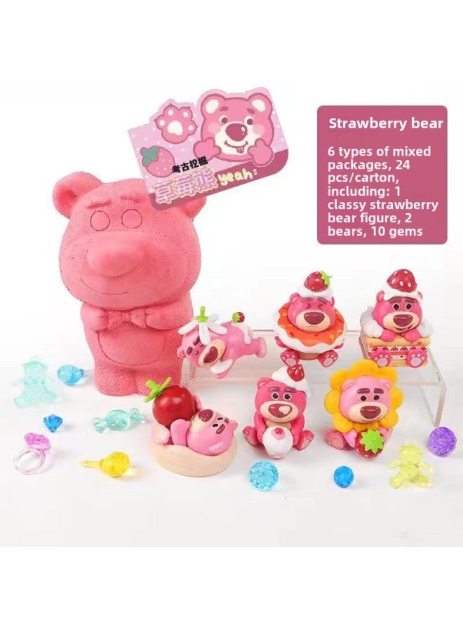 Pinot Archaeological Digging Toy Strawberry Bear Beautiful Girl Astronaut Amber Archaeological Digging Bracelet Necklace-Color:Pino Scene Magic Fairy Colorful Bracelet  - Image 2