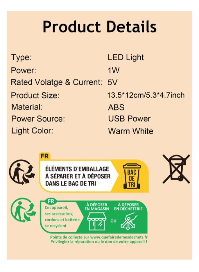 LED desk night lamp for home, bedroom, living room, Ramadan table decor - Image 3