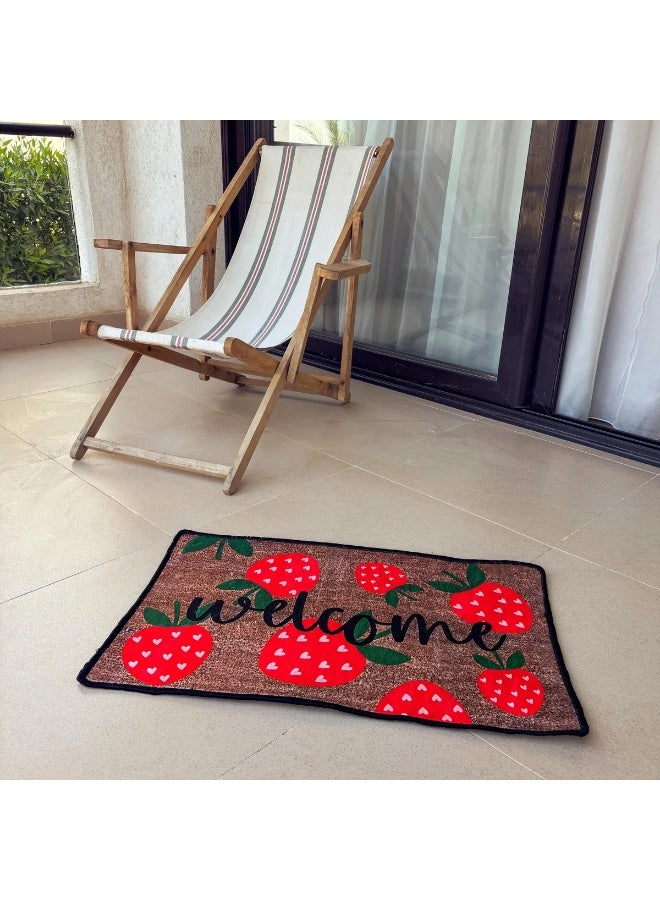 Strawberry Welcome Door Mat - Image 2