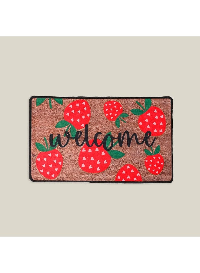 Strawberry Welcome Door Mat - Image 1