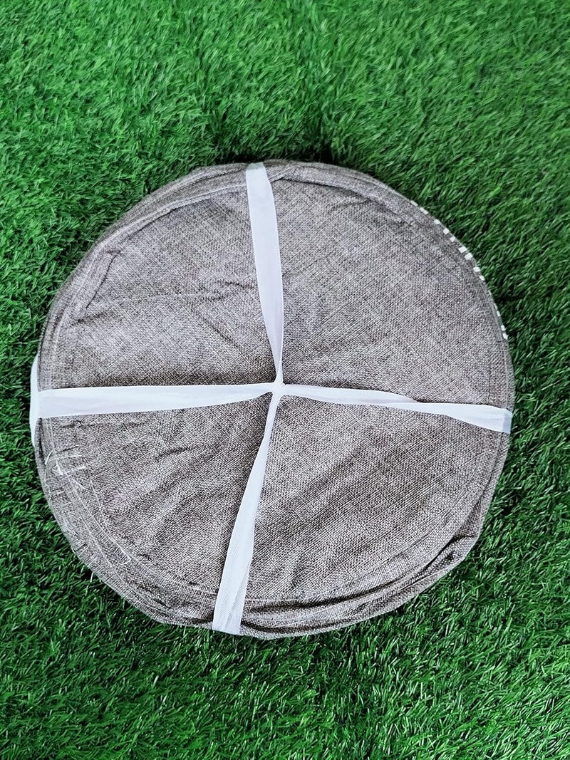 A Cube Luxury Solutions Round Non Woven Fabric Foldable Laundry Organizer With Handles45 Ltr - Image 4